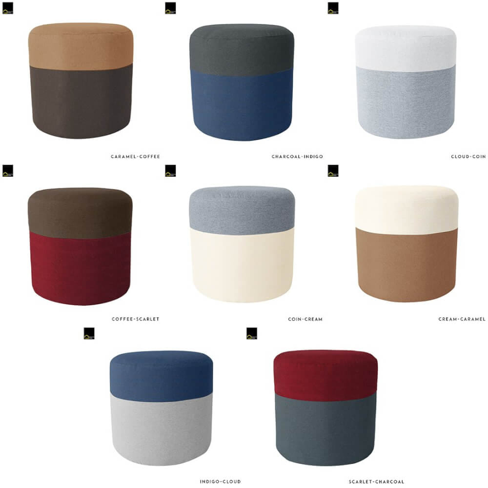 สตูลทรงกลม RENITA HOME รุ่น TWO-TONE STOOL สีเทาเข้ม-น้ำเงิน 40x40ซม._8